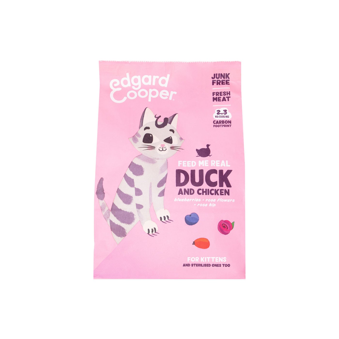 Comida Gato Cachorro con Pollo de Corral y Pato 750g Edgar Cooper