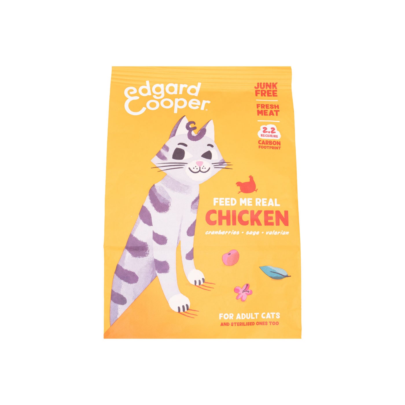 Comida Gato Adulto con Pollo de Corral 750g Edgar Cooper