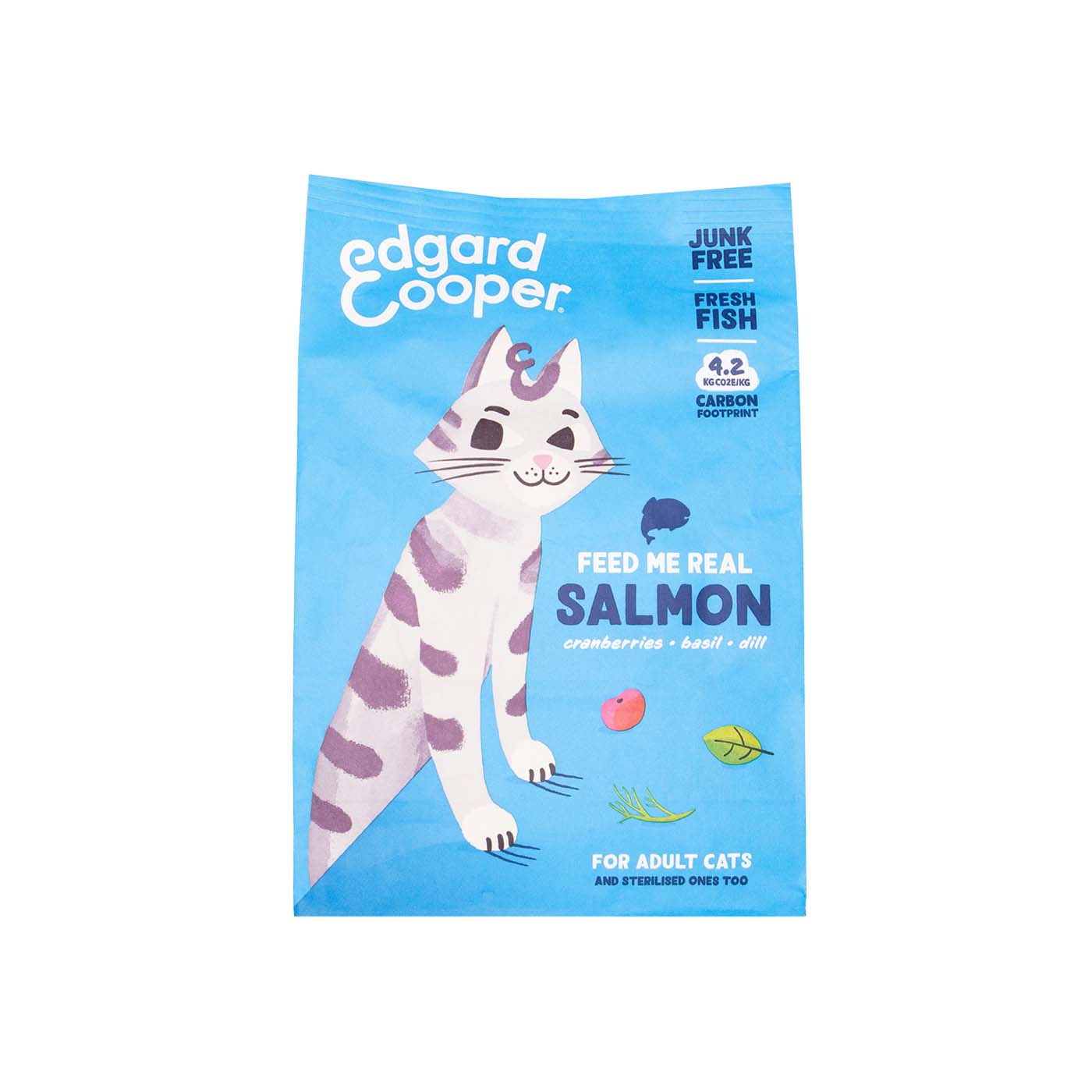 Comida Gato Adulto con Salmón Fresco 750g Edgar Cooper