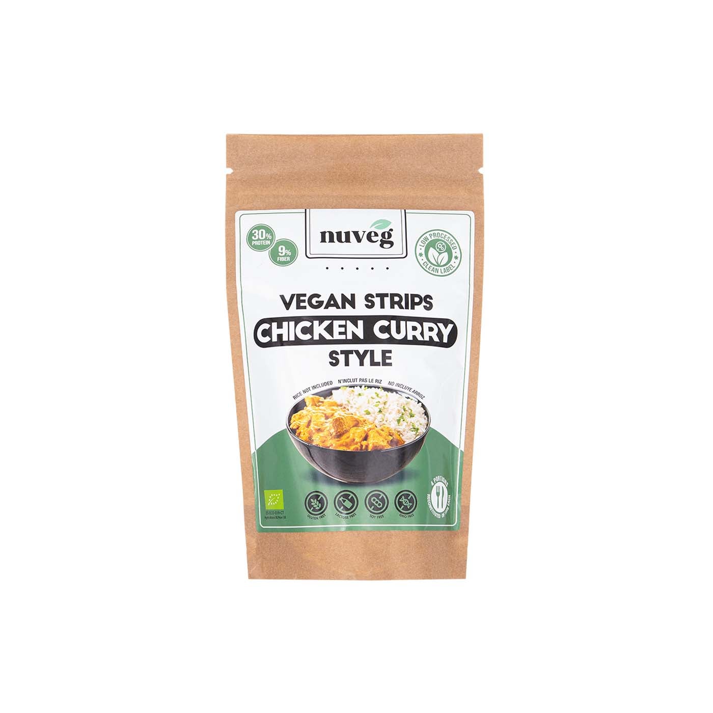 Pollo Vegano al Curry 90g Nuveg