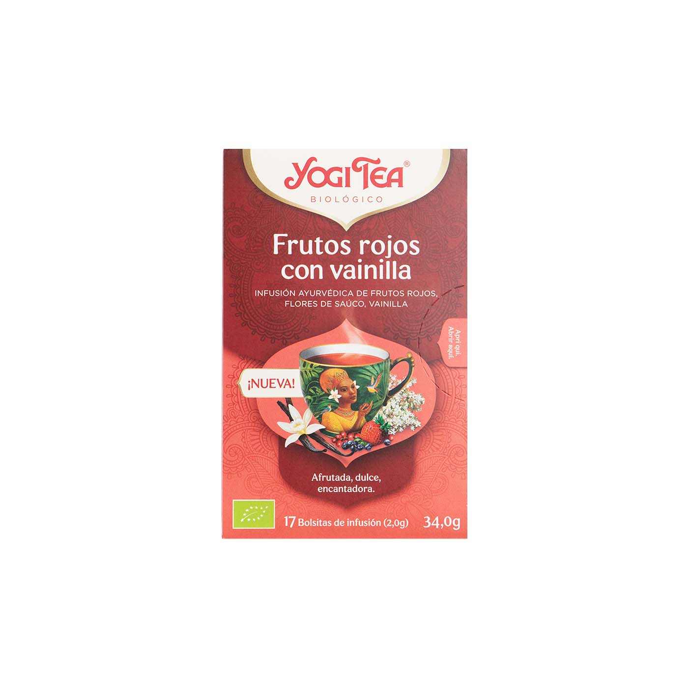 Infusión de Frutos Rojos y Vainilla 17 filtros Yogi Tea