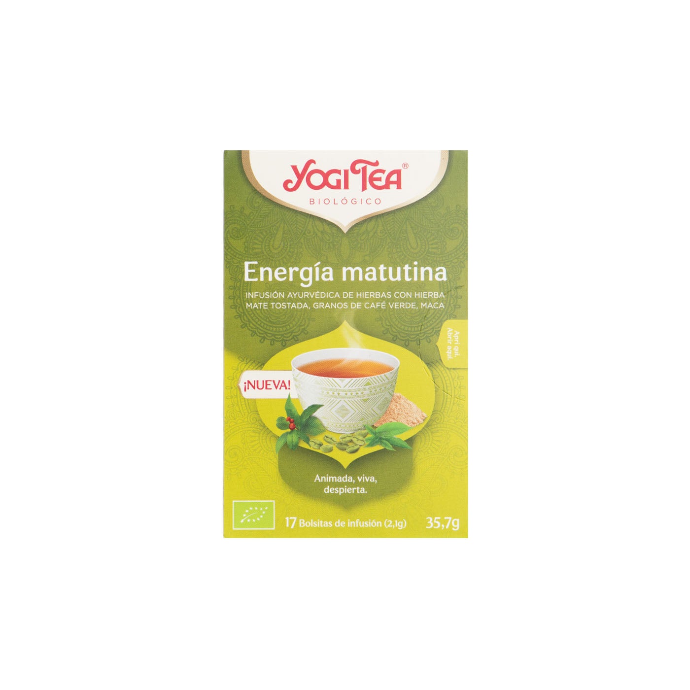 Infusión Energía Matutina 17 filtros Yogi Tea