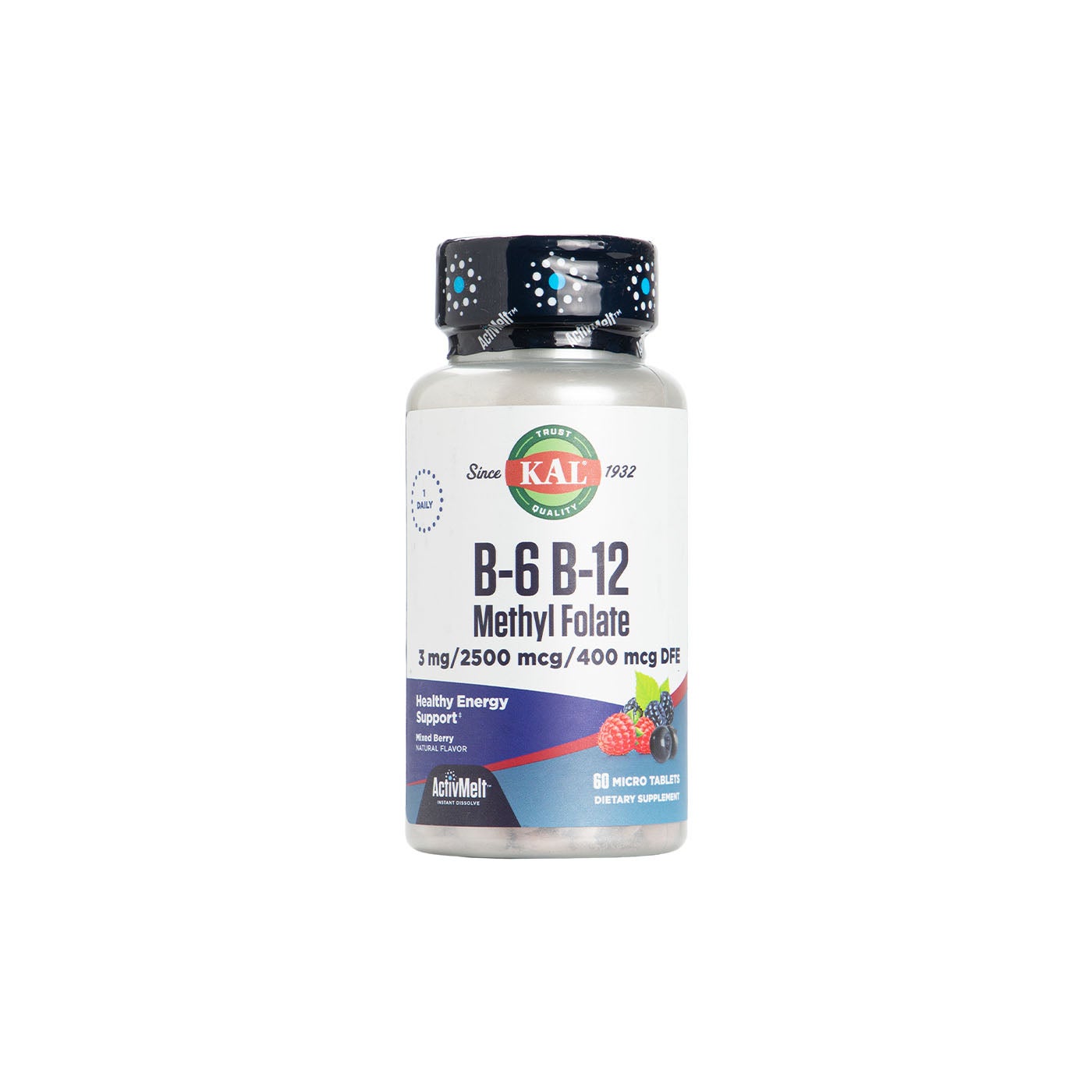 B6 B12 con Methyl Folate 60 comp sub Kal