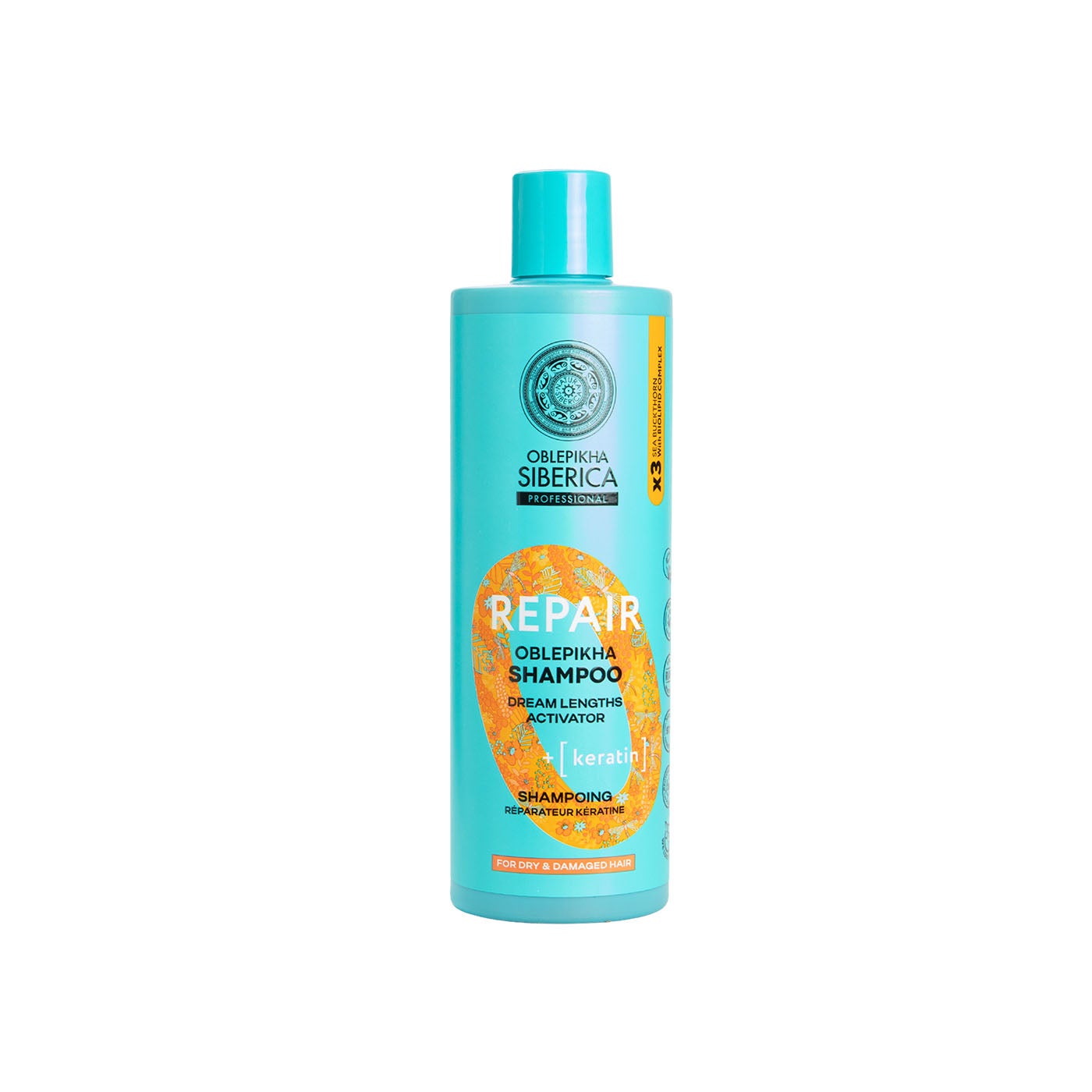 Champú Reparador de Queratina 400ml Natura Siberica