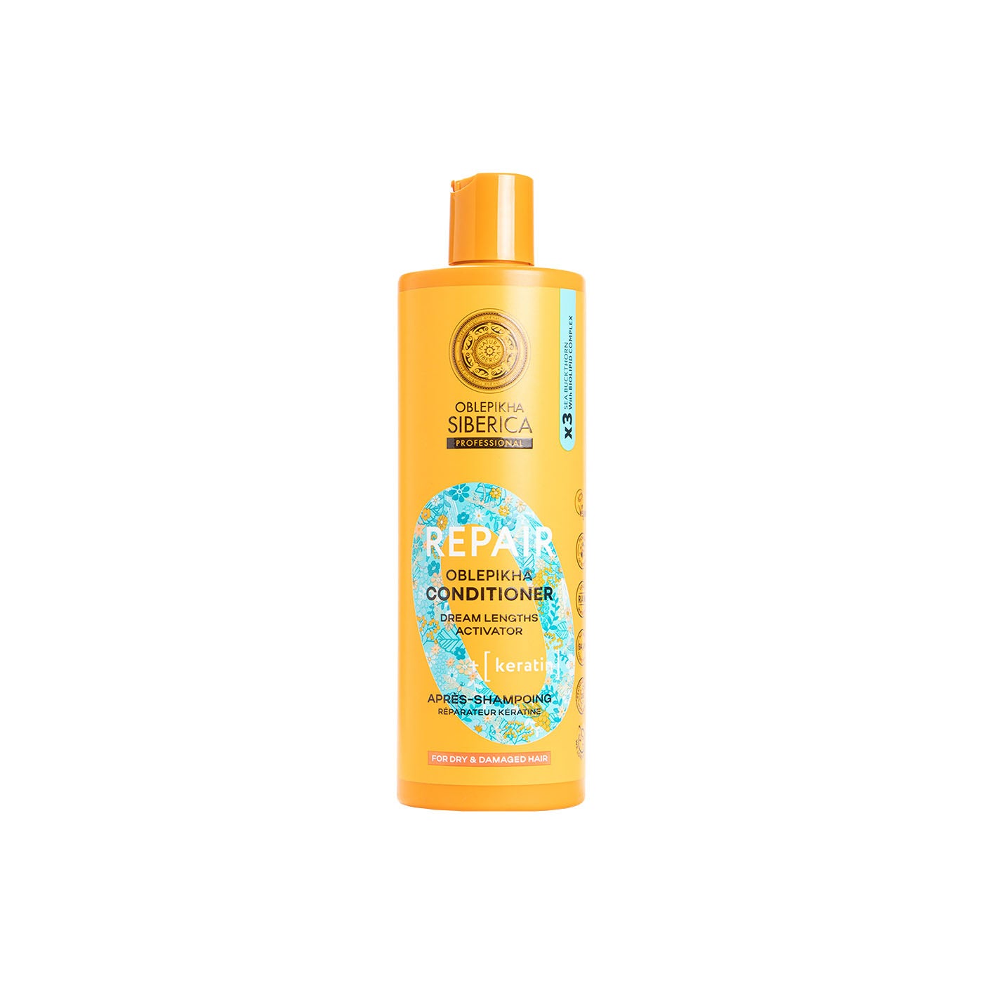 Acondicionador Reparador de Queratina 400ml Natura Siberica
