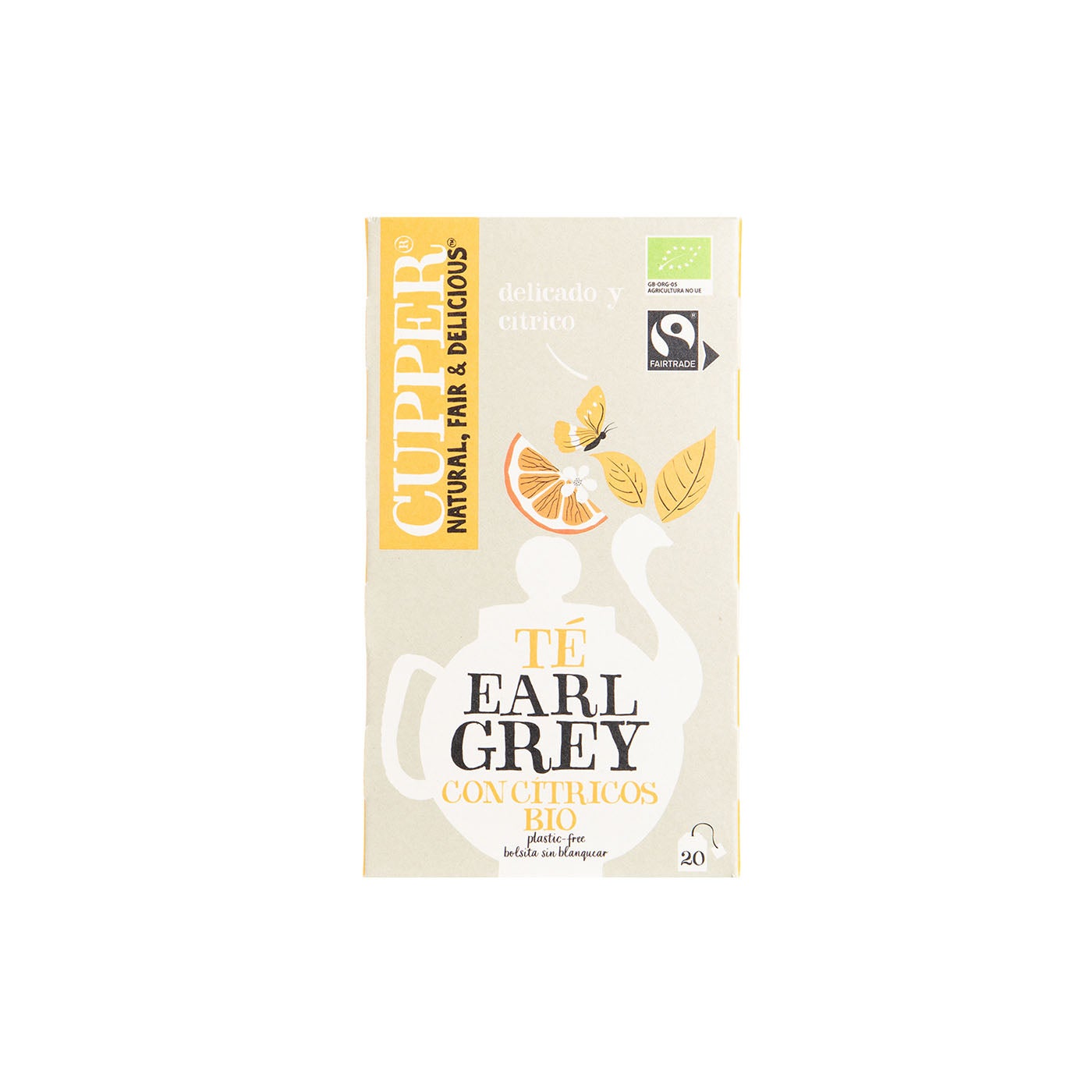 Té Earl Grey Cítricos Bio 20uds Cupper