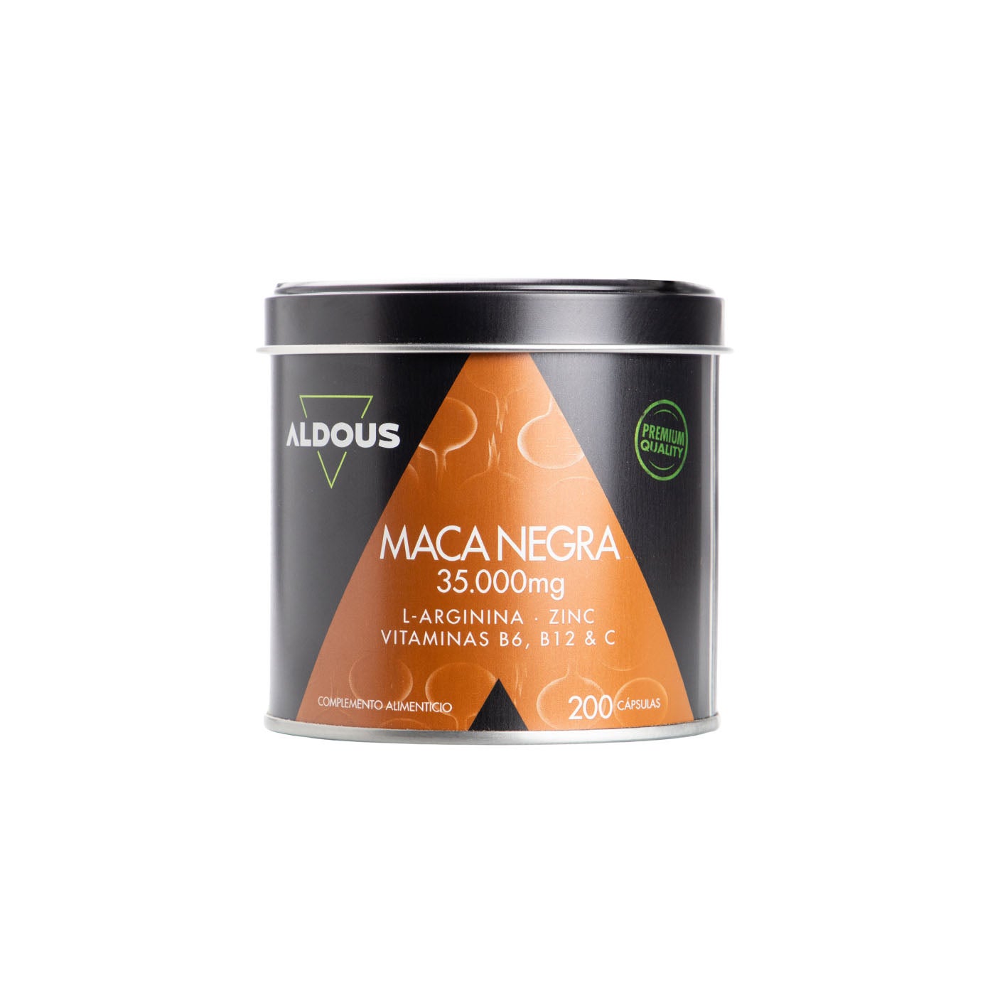 Maca Negra 35.000 mg con L-Arginina Zinc y Vitaminas 200 cápsulas Aldous Bio