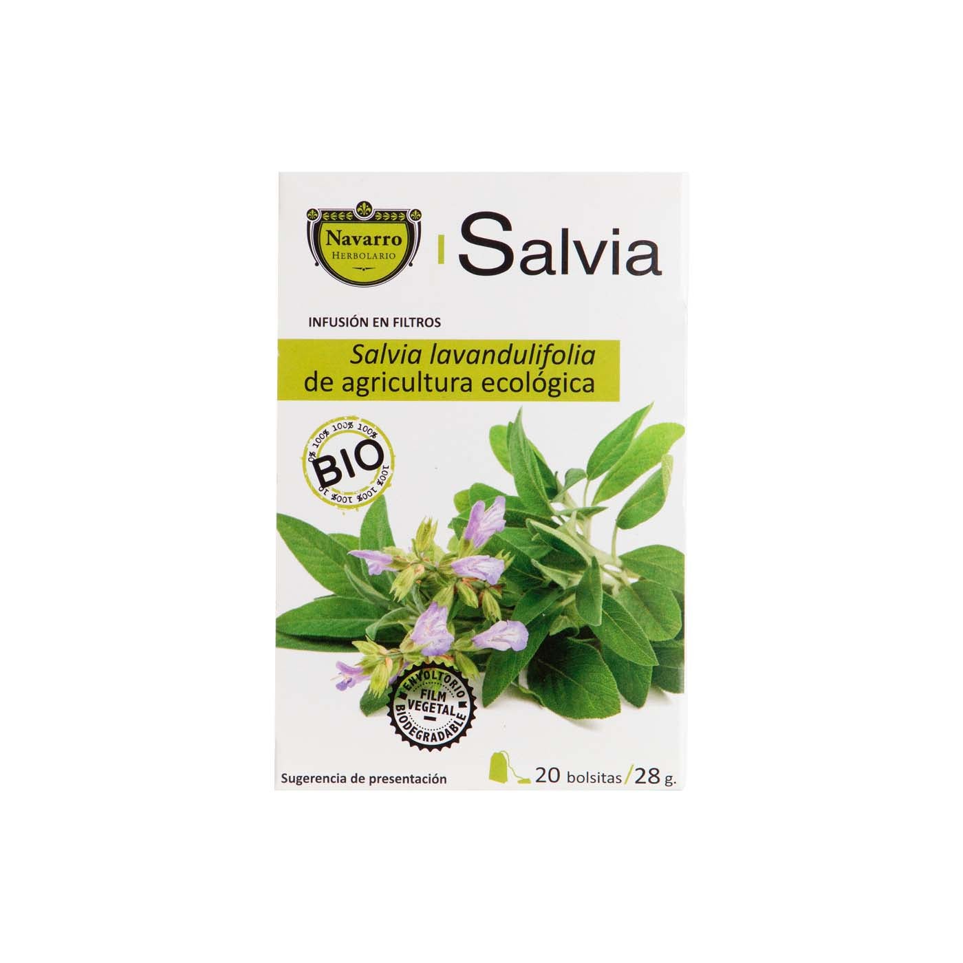 Infusión de Salvia 20 filtros Herbolario Navarro