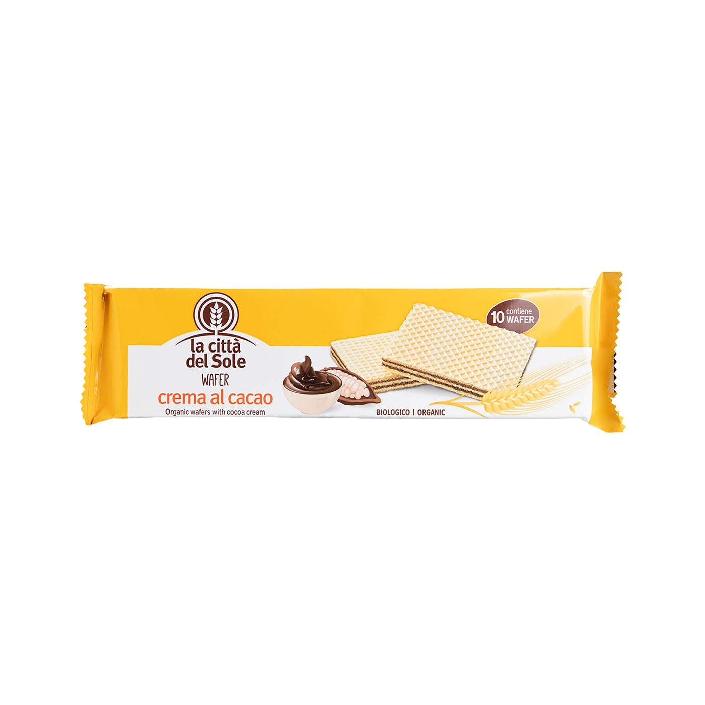 Wafer de cacao 125g La Citta del Sole