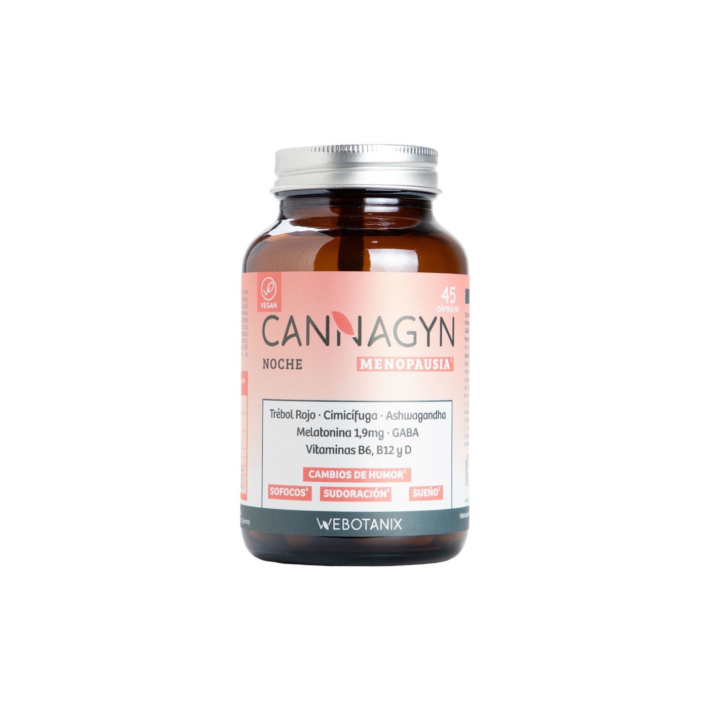 Cannagyn Menopausia Noche 45 cápsulas Webotanix