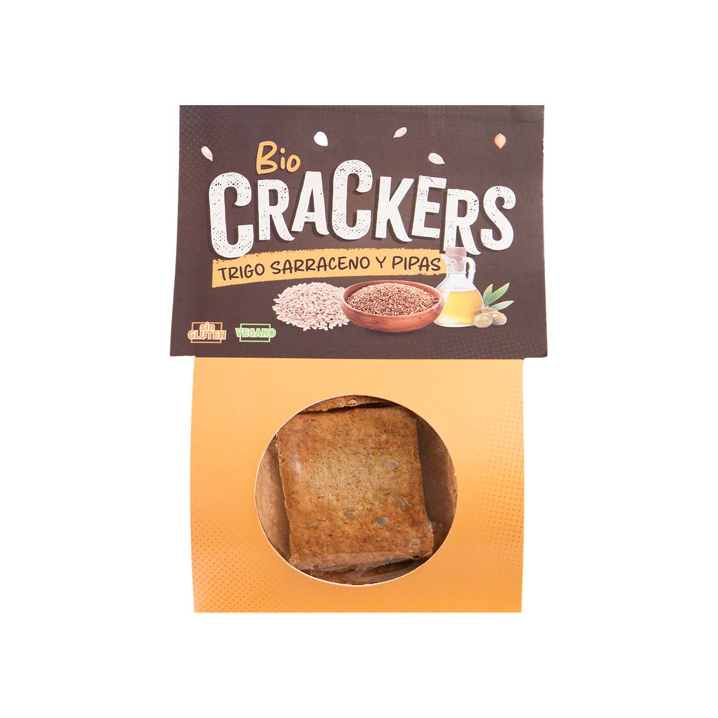 Crackers de trigo sarraceno 125gr Bio Cesta