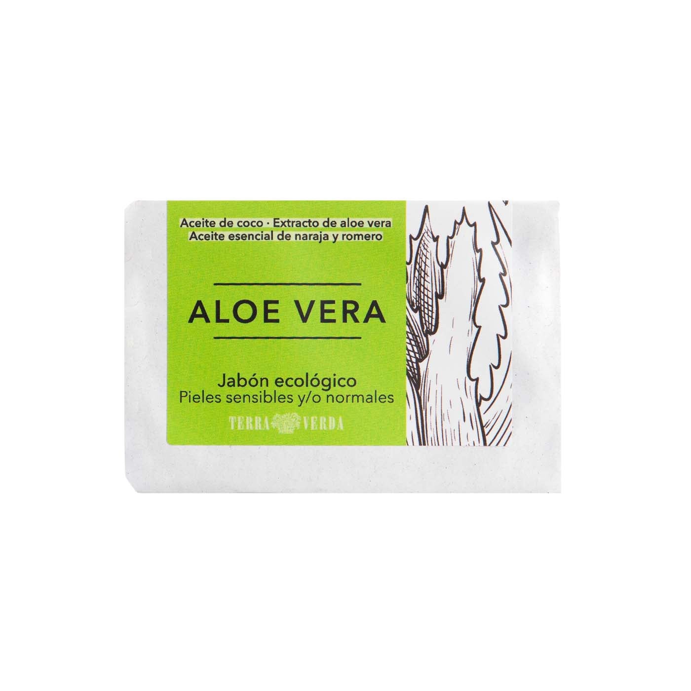 Jabón de manos en pastilla aloe vera 100g Terra Verda