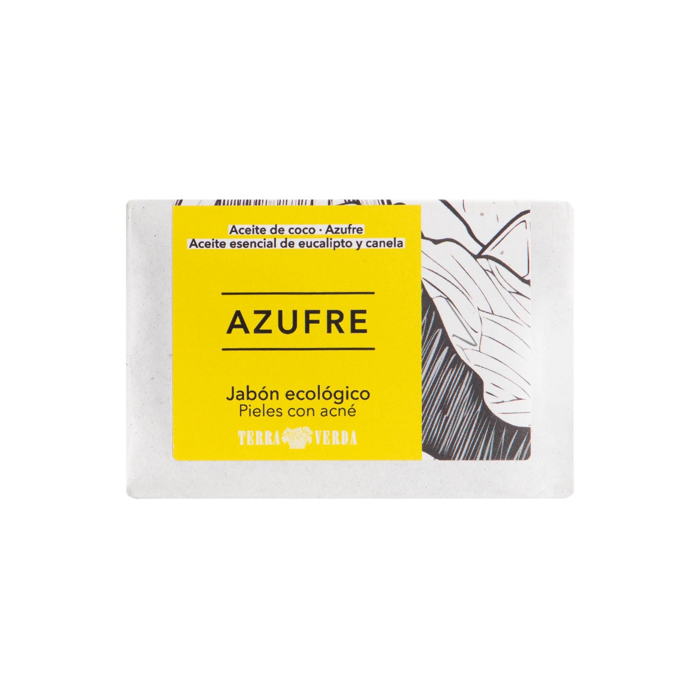 Jabón de manos en pastilla azufre 100g Terra Verda