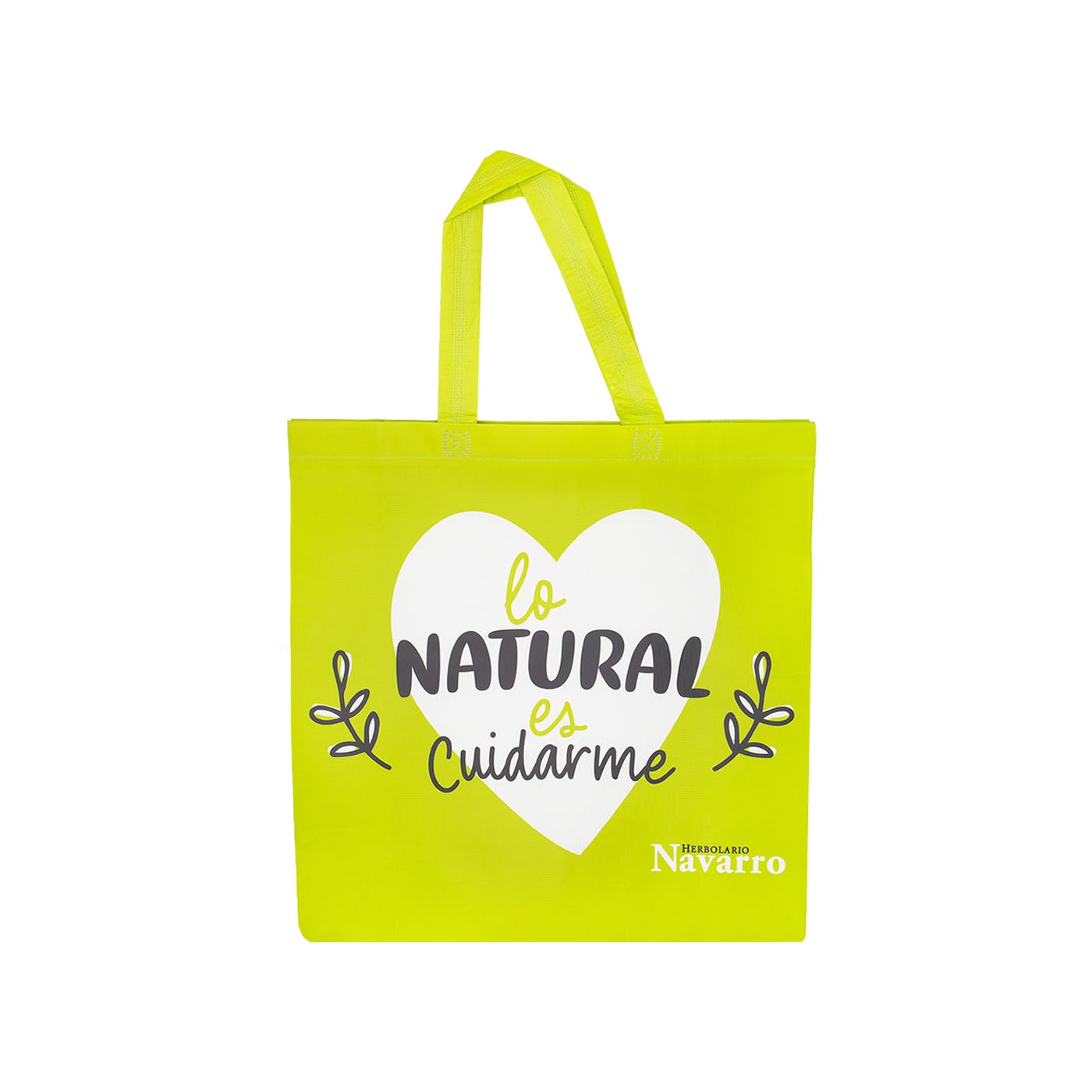 Bolsa verde RPET Herbolario Navarro