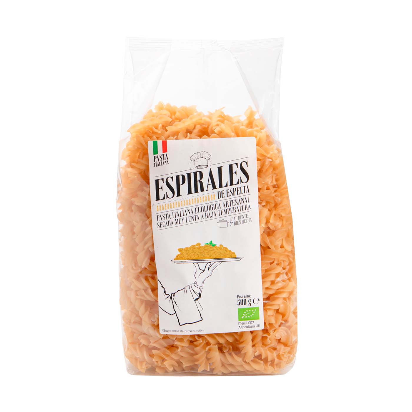 Espirales espelta DICOCCUM 500g Bio Cesta