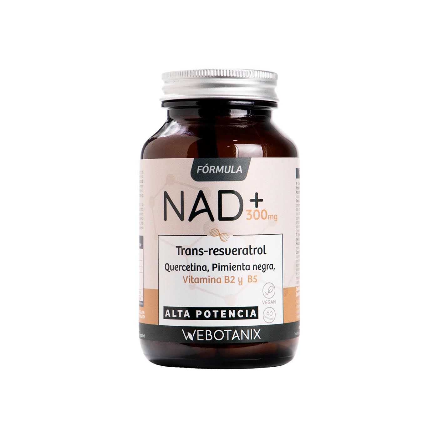 NAD+ Trans Resveratrol 60 cápsulas Webotanix