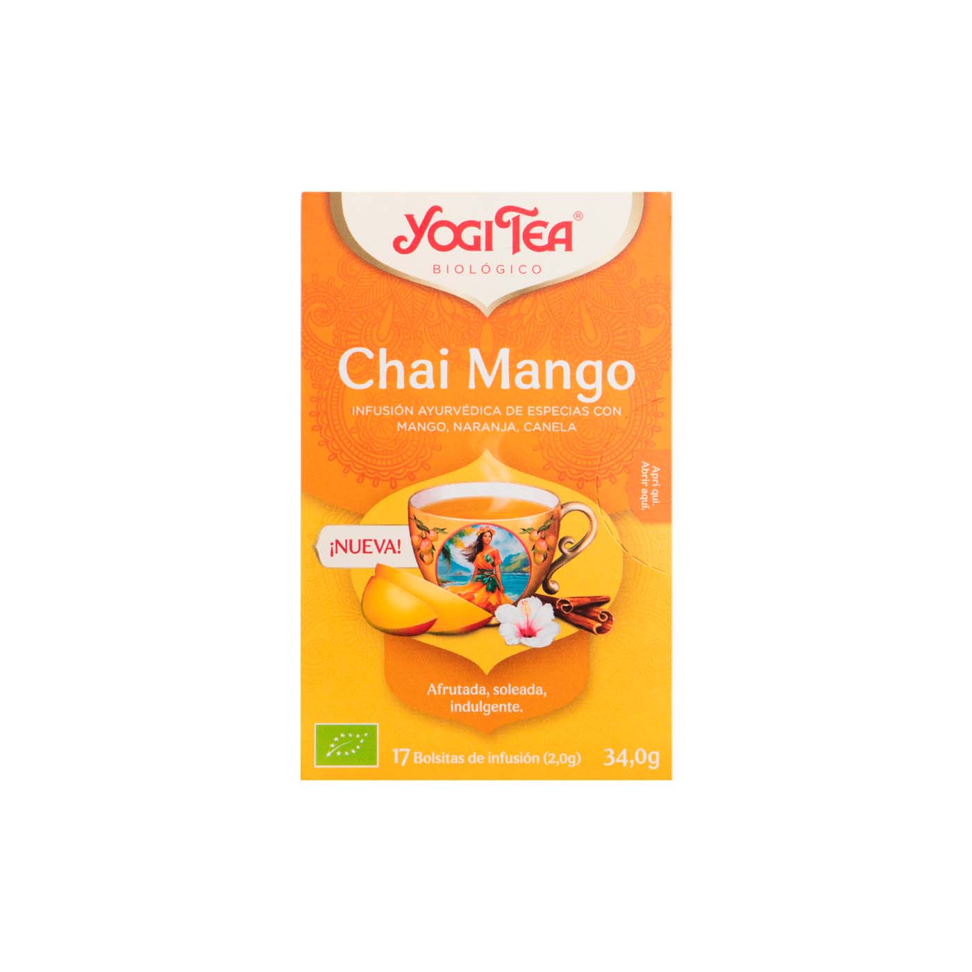 Infusión chai mango 17 filtros Yogi Tea