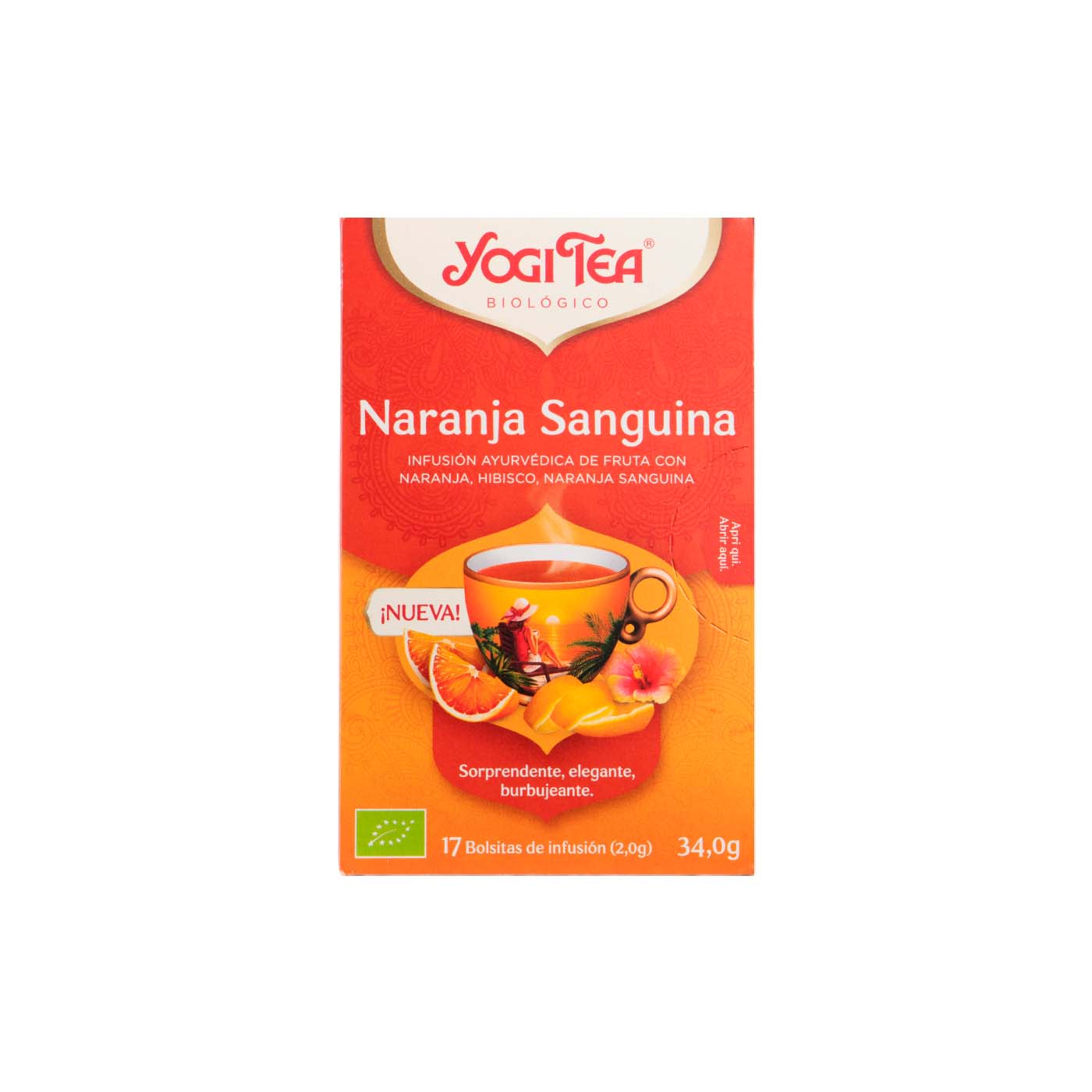 Infusión naranja sanguina 17 filtros Yogi Tea