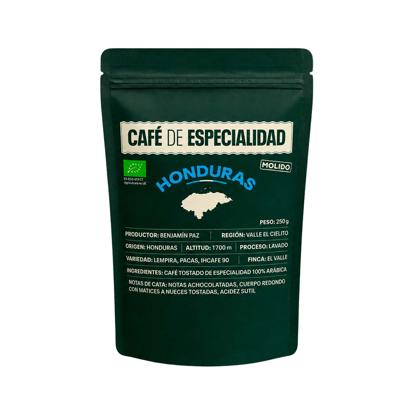 Café de especialidad molido Honduras 250g Bio Cesta