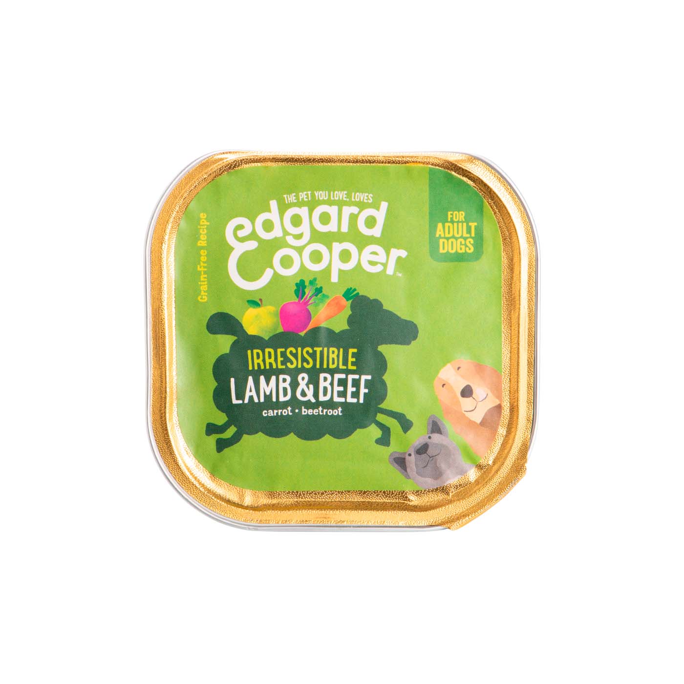 Tarrina de Cordero y Pollo para Gato Adulto 300g Edgar Cooper