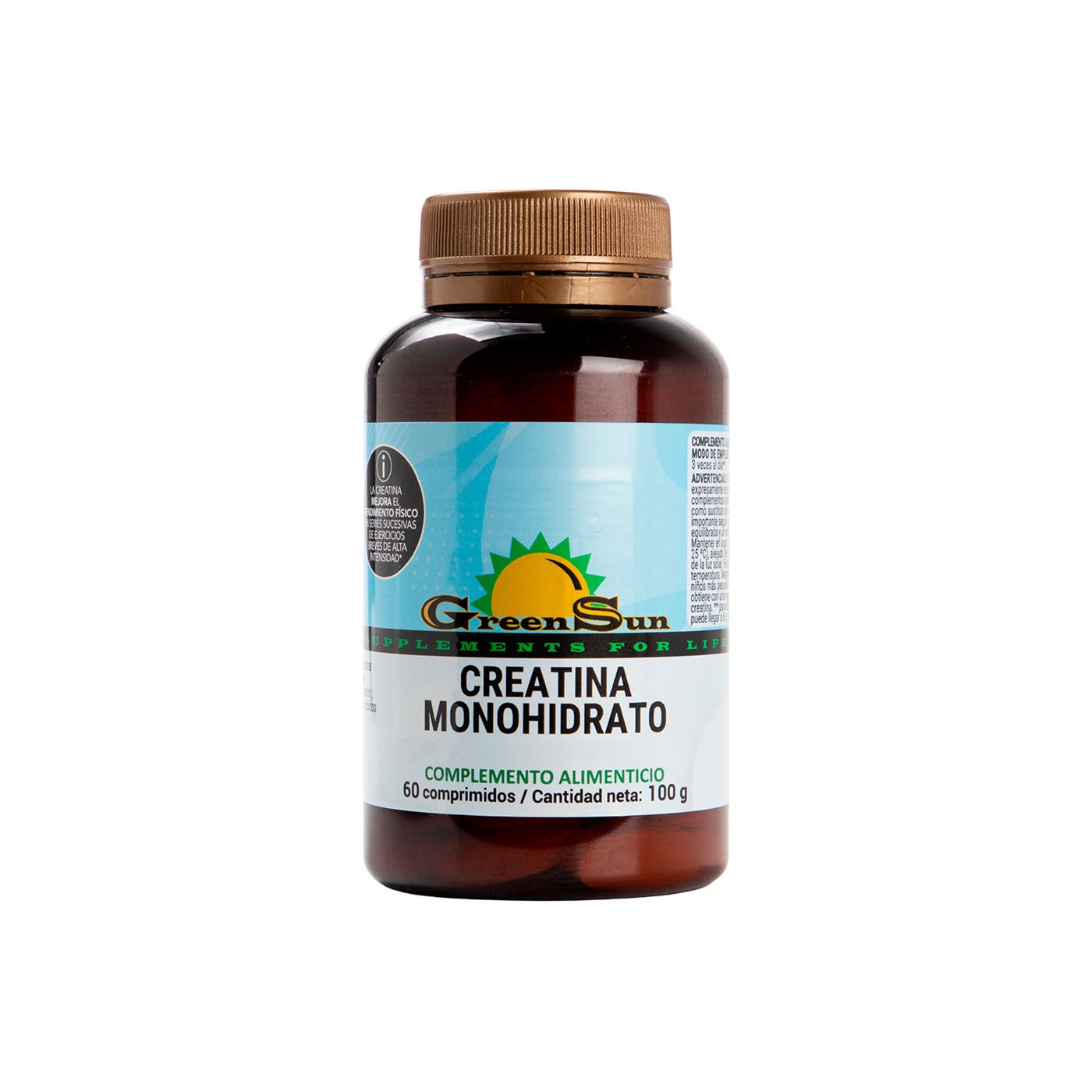 Creatina Monohidrato 1 g 60 comprimidos Green Sun