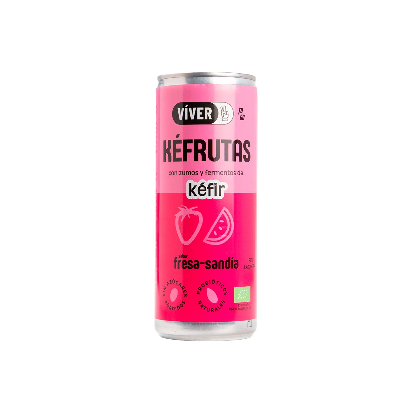 Kéfir Kéfrutas To Go Fresa y Sandía Eco 250 ml Viver Drinks