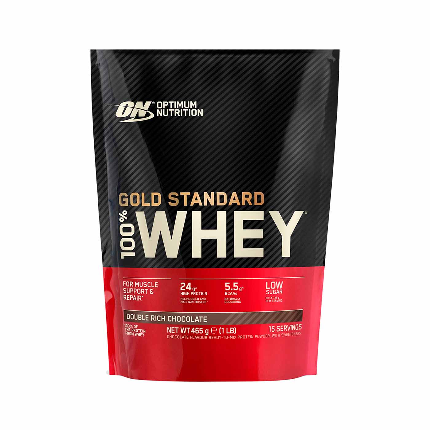Proteína 100% Whey Gold Standard Doble Chocolate 465g Optimum Nutrition