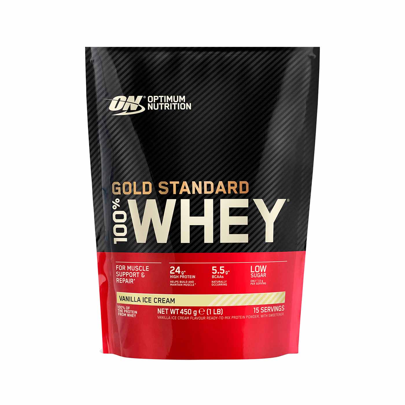 Proteína 100% Whey Gold Standard Vainilla 450g Optimum Nutrition