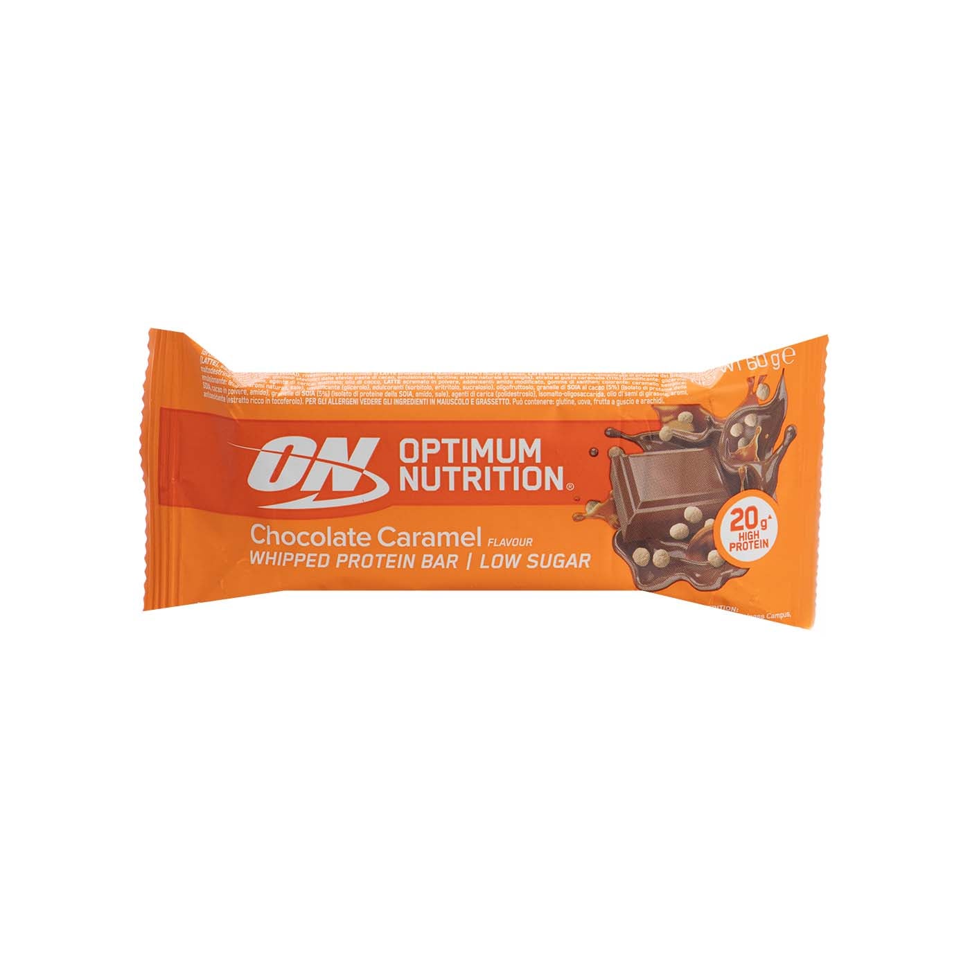 Barrita Proteica Sabor Chocolate Caramelo 60 g Optimum Nutrition