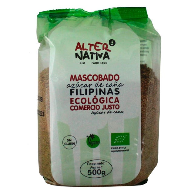 Azúcar de caña Mascobado de Filipinas Bio 500g Alternativa3