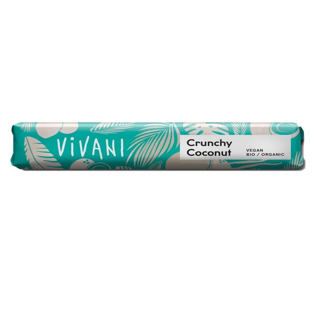 Chocolatina Crujiente Con Coco 35g Vivani