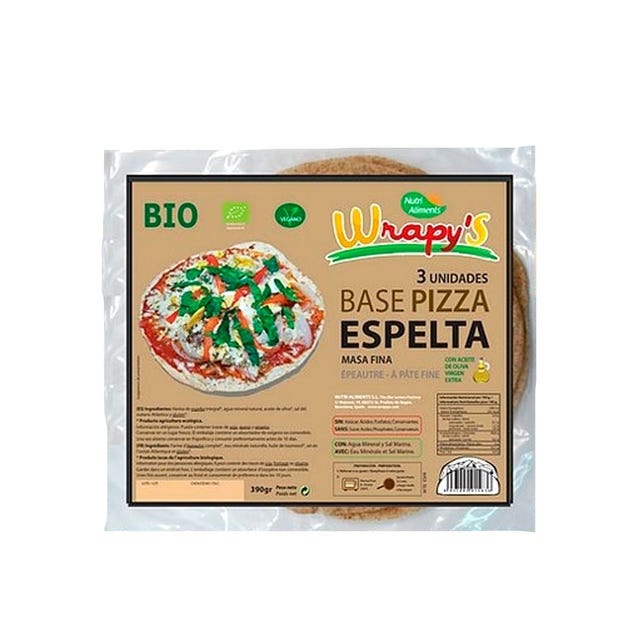 Base Pizza de Espelta Wrapy´S 390g Nutri Aliments