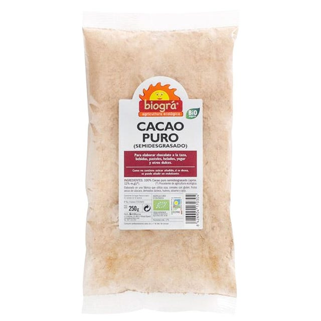 Cacao en Polvo Puro 250g Biográ