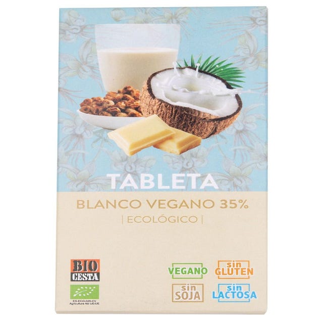 Chocolate Blanco Vegano 35% 100g Bio Cesta