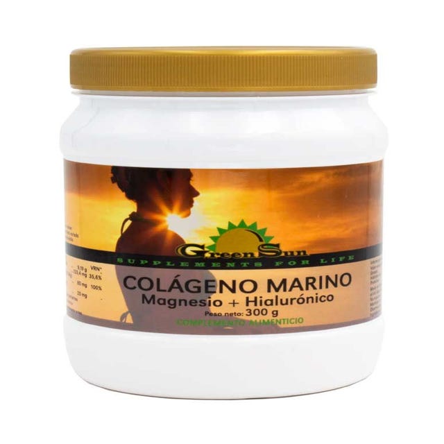 Colágeno Marino (magnesio + hialurónico) 300g Green Sun