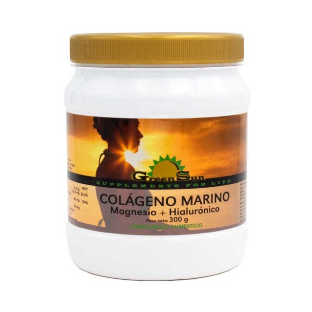 Colágeno Marino (magnesio + hialurónico) 300g Green Sun