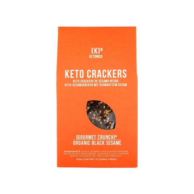 Crackers Keto de Sésamo Negro Bio 60g Ketonico