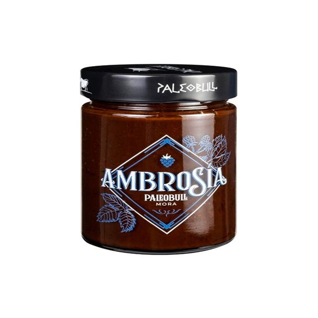 Crema de Cacao y Avellanas Ambrosía sabor Mora 300g Paleobull