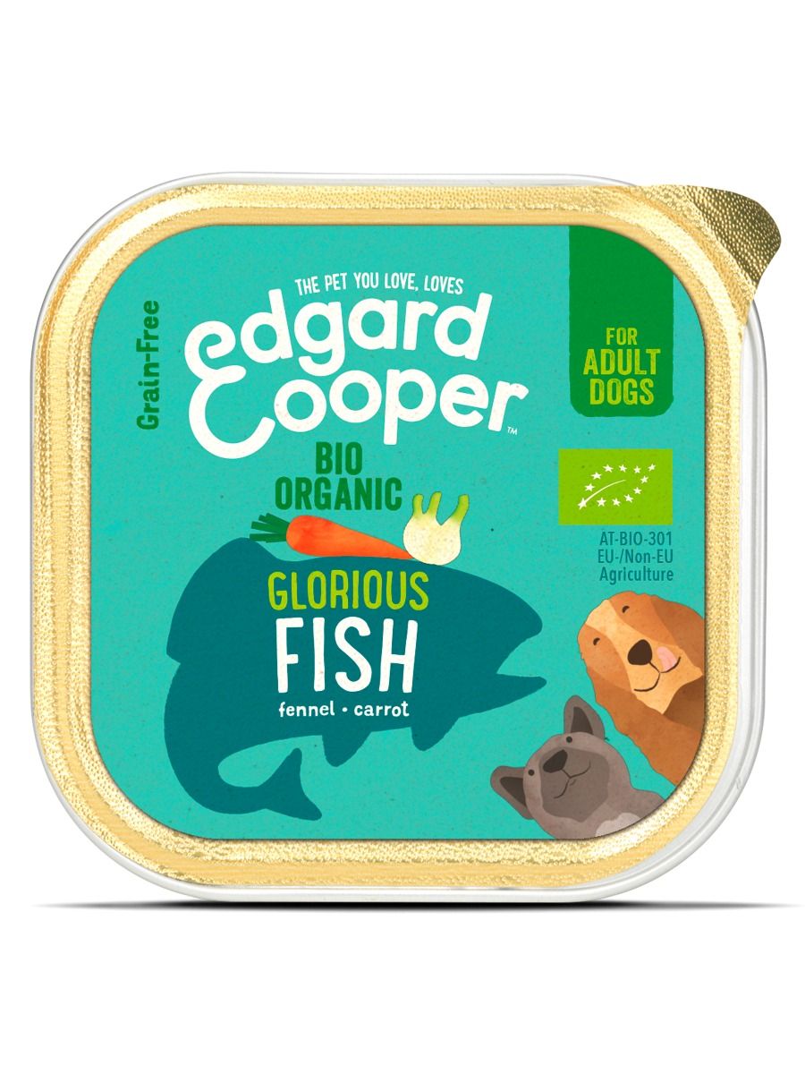 Comida Húmeda Perros con Pescado, Hinojo y Zanahoria 100g Edgard Cooper