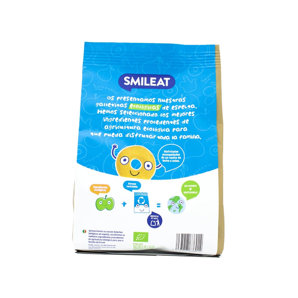 Smileat Smileat Galletas de cereales (espelta y avena) ecológicos
