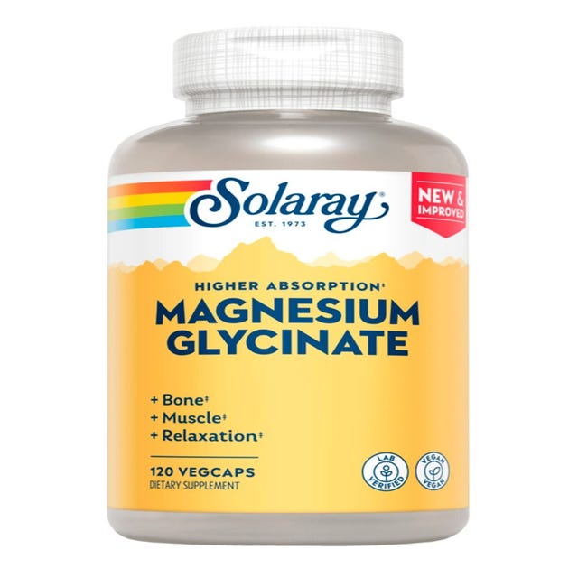 Glicinato de Magnesio 120 comprimidos Solaray