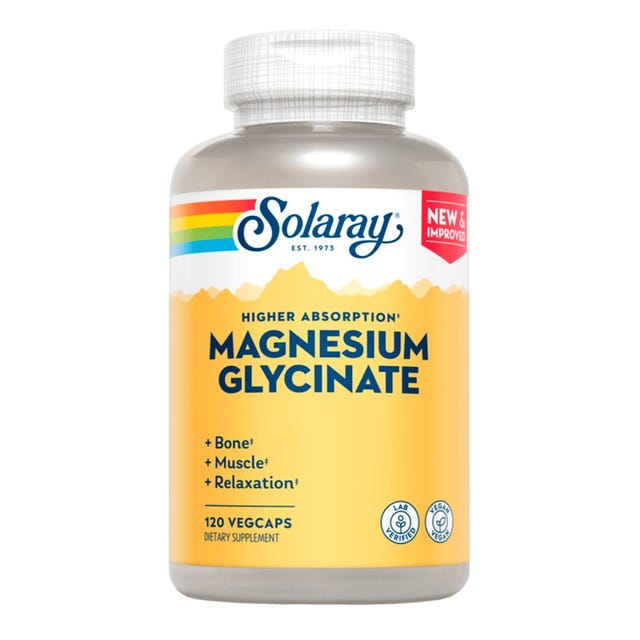 Glicinato de Magnesio 120 comprimidos Solaray
