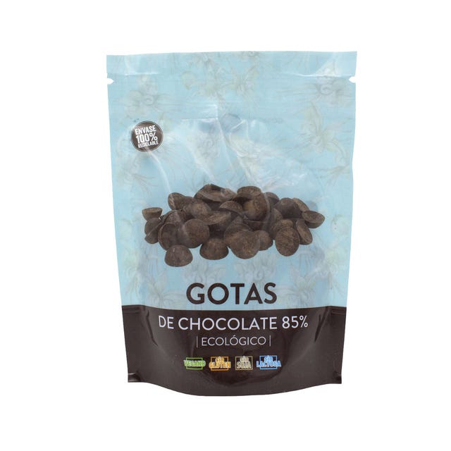 Gotas de Chocolate 85% 200g Bio Cesta