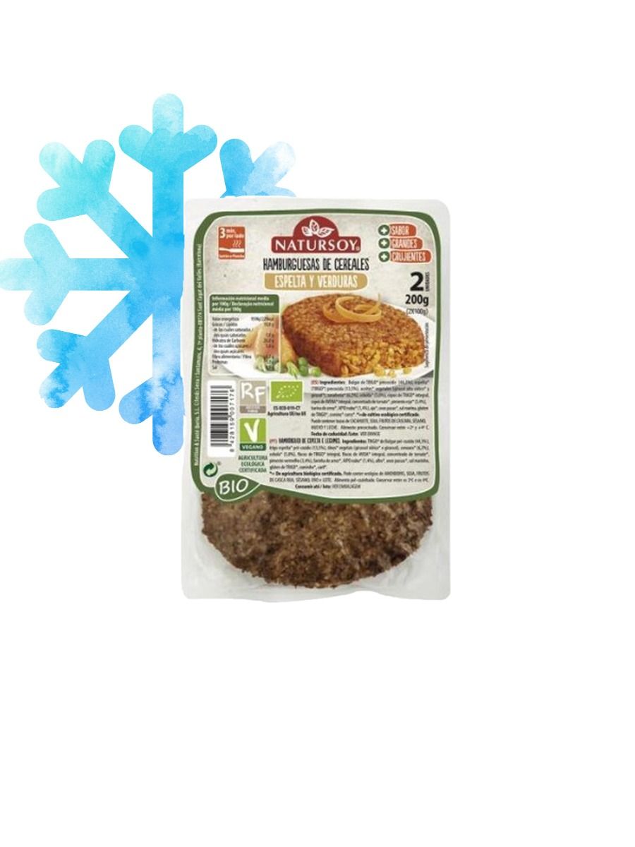 Hamburguesa de Espelta y Verduras 200g Natursoy