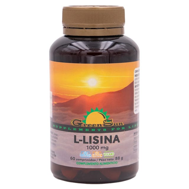 L-Lisina 1000mg 60 comprimidos Green Sun