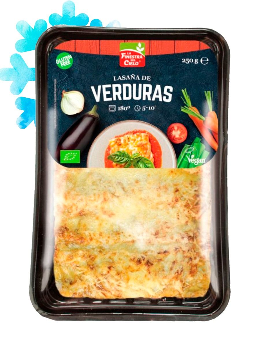 Lasaña de Verduras Vegana Sin Gluten 250g La Finestra Sul Cielo