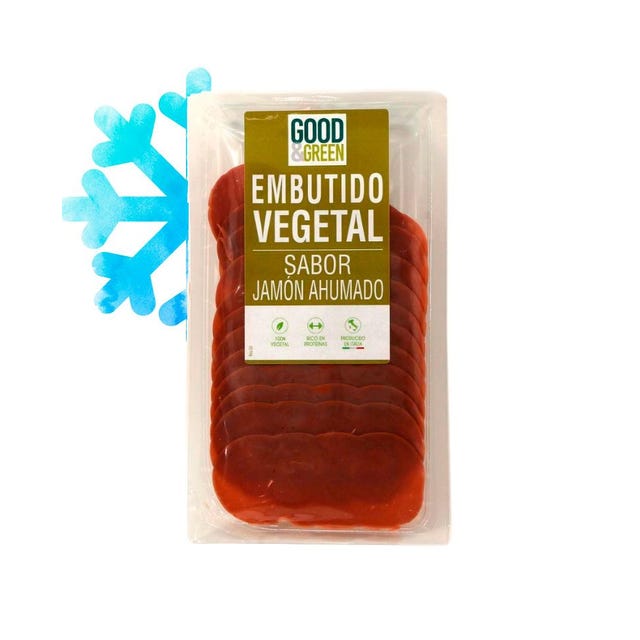 Lonchas veganas con sabor a jamón ahumado 90g Good&Green