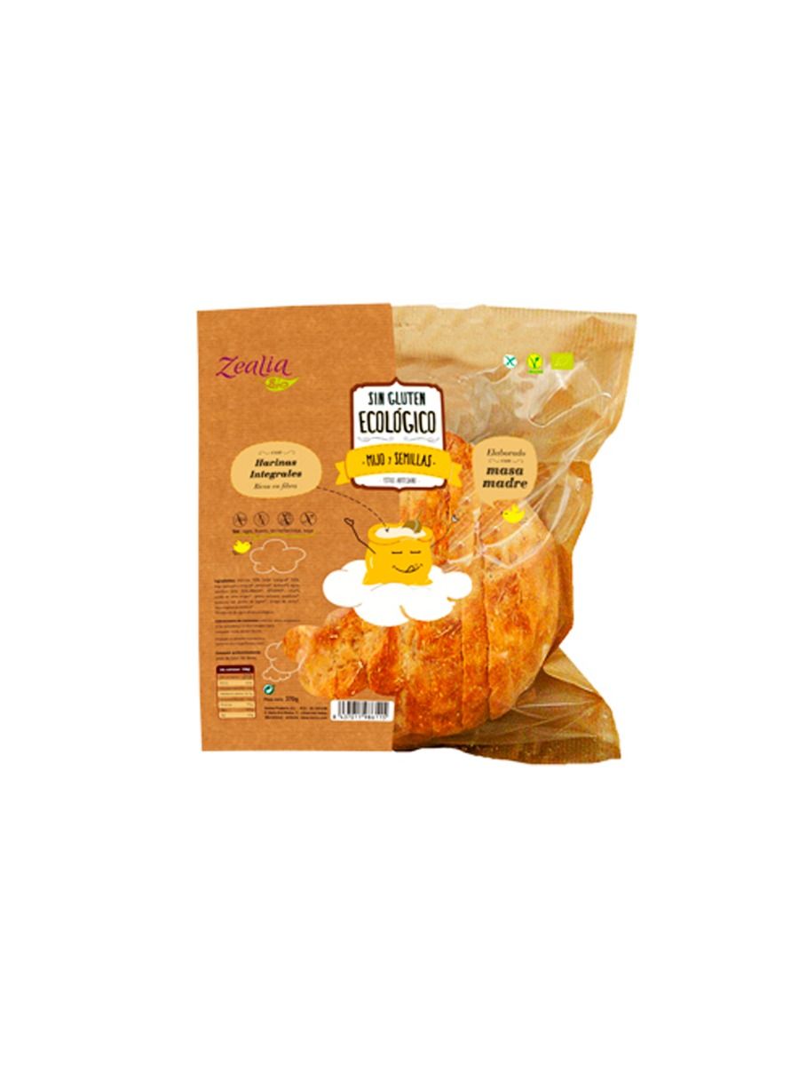 Pan Integral Sin Gluten 370g Zealia