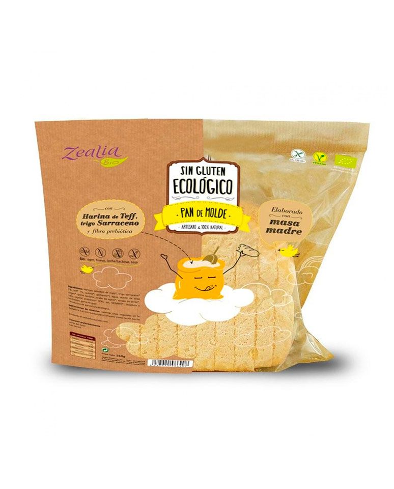 Pan de Molde Trigo Sarraceno Sin Gluten 360g Zealia