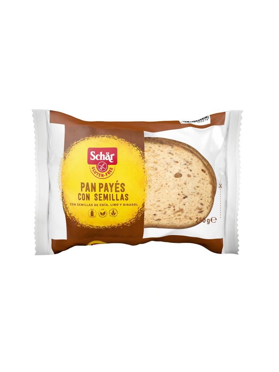 Pan Payés con chía, lino y girasol 250g Schär
